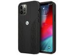 Bmw Custodia Bmhcp12Lrsppk Iphone 12 Pro Max 6.7 Nero/Nero Custodia Rigida In Pelle Curve Perforate