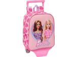 Zaino Scuola Con Ruote Barbie Love Pink 22 X 27 X 10 Cm