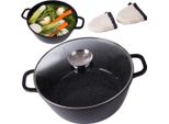 Casseruola Grande Con Coperchio In Vetro - Alluminio - 12,6 L