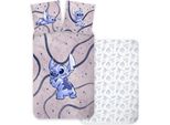Lilo E Stitch Bettbezug Stripes 140 X 200 Cm - 70 X 90 Cm - Baumwolle