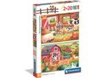 Puzzle Cle 2X20 Superkolor Thefarmyardfamily 24818