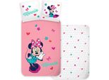 Rosa Minnie Mouse Bettbezug Whisper - 140 X 200 Cm - Baumwolle - 70 X 90 Cm