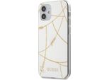 Guess Guhcp12Spcuchwh Iphone12 Mini 5,4 BiałY/Bianco Custodia Rigida Collezione Catena D'oro