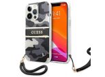 Guess Guhcp13Xkcabbk Custodia Rigida Per Iphone 13 Pro Max6,7 Czarny/Nero Collezione Con Cinturino Camo
