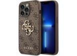 Guess Guhcp14X4Gmgbr Iphone 14 Pro Max 6,7 BrąZowy/Brown Custodia Rigida 4G Grande Logo In Metallo