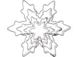 Tagliabiscotti A Fiocco Di Neve In Acciaio 4 Pz.