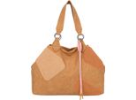 Fritzi Aus PreußEn Borsa Shopper Borsa A Tracolla Izzy Medium Limited Happy Flocked Soft Chestnut Marrone Chiaro