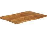 Vidaxl Piano Da Tavolo Con Bordo Ad Albero 100X60X3,8 Cm In Legno Massiccio Di Mango