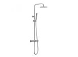 Set Doccia A Pioggia Webo Atlanta In Cromo - Termostatico, Doccetta E Soffione In Acciaio Inox