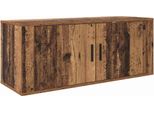 Vidaxl Scaffale Tv A Parete A Parete In Legno Di Recupero 100 X 34,5 X 40 Cm