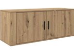 Vidaxl Mensola Tv A Parete Rovere Artigianale 100 X 34,5 X 40 Cm