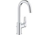 Grohe Eurosmart Mitigeur Monocommandé Pour Lavabo, L-Size, Saillie 140Mm, Vidage à Tirette, Bec Tube Orientable, 23537003, 23537003