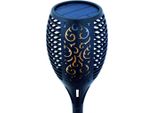 Lampada Solare Da Giardino Effetto Fiamma Powerplus Drago Decorativo