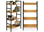 Libreria Industriale In Legno, Libreria Loft