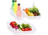 Set Di 3 Contenitori Per Frigorifero Excellent Houseware, In Plastica, Trasparenti