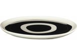 Asa Selection Essteller VariéTé Salto, Speiseteller, Steinzeug, Schwarz GläNzend, 27 Cm, 58163248
