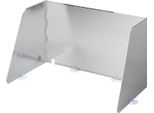 Paravento Cottura In Acciaio 3 Pezzi Pieghevole Ed Allungabile 37/70 X 32 X 28 Cm