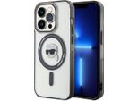 Karl Lagerfeld Klhmp15Lhkhnotk Custodia Rigida Trasparente Per Iphone 15 Pro 6.1 Iml Karl's Head Magsafe