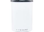 Airscape Edelstahl-AromabehäLter Mittel, Kaffeedose, Aufbewahrungdose, Edelstahl, Weiß Matt, AS2007