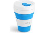 Tazza Pieghevole In Silicone 475Ml Blu - Nils Camp