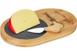 Vassoio Per Formaggi In Bambù Con Set Di Posate In 2 Parti