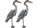 Set Di 2 Statuette Da Giardino Airone
