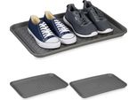 Set Di 3 Vaschette Raccogligocce Per Scarpe 60 X 40 Cm