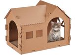 Cuccia Per Gatti In Cartone Con Tiragraffi