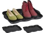 Set Di 3 Vaschette Raccogligocce Per 2 Paia Di Scarpe