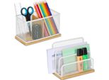 Set Organizzazione Da Scrivania In 2 Pezzi