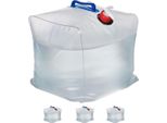 Set Di 4 Taniche D'acqua Pieghevoli Da 20 L