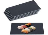 Set Di 6 Piastrelle In Ardesia 30 X 10 Cm