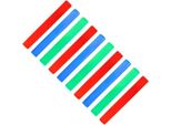 Set Di 10 Bastoncini Luminosi A Led In Plastica Espansa