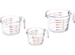 Set Di 3 Caraffe Dosatrici In Vetro