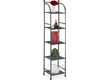 Scaffale Da Terra Stretto Con 5 Ripiani