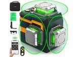 Cigman CM-S01 Dispositivo Di Livellamento Laser 3D - 3X360°, Controllo App, Laser Verde, IP54