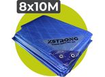 Xstrong Pro 200 - Telone - 8X10 - Verde - Impermeabile E Resistente Ai Raggi Uv - Telone A 3 Strati A Strati Incrociati