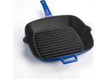 Lava Metal Padella Per Grigliare 26 X 26 Cm, Ghisa, Blu Lava Metal LVPGT2626K0BLU