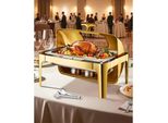 Set Di Scaldavivande In Acciaio Inox 8,5L - Scaldavivande Per Buffet Rolltop - 1 Pezzo - Scaldavivande Per Buffet