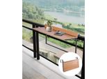 Tavolo Da Balcone Pieghevole 1000X345Mm - Tavolo Pensile Pieghevole - Tavolo Pensile Da Balcone Per Esterni