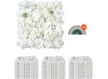 Set Di 24 Siepi Artificiali Muro Vegetale Artificiale Schermo Per La Privacy 380X380X65 Mm