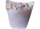Bicchieri Da Dessert In Plastica Con Bordo A Torsione White 170Ml/25Pz