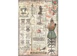 Carta Di Riso Per Decoupage A4 - Stamperia - Brocante Antiquariato Manichino