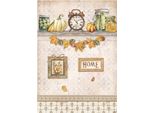 Carta Di Riso Per Decoupage Carta Artigianale Golden Harmony A4 - Stamperia - Pumpkin Society