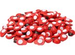 100Pcs Adesivi Di Legno Coccinella Autoadesivi Diy Mini Forma Adesivi Per La Decorazione Della Parete Di Casa