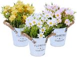 Set Di 3 Fiori Artificiali In Vaso