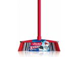 Vileda 4023103173286 Broom Indoor Hard Bristle Grey, Red