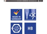 Staedtler 100B-HB Matita Staedtler Mars Lumograph Nero, Durezza: Hb
