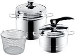 Orion Profi Pentola A Pressione, 5 L + 3,5 L, Acciaio Inox, 2 Pz Orion 113044