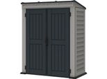 Duramax Yardmate Pent Casetta Da Giardino 1,6 M² + Struttura Del Pavimento, Vinile, Grigio/Antracite Duramax 05325